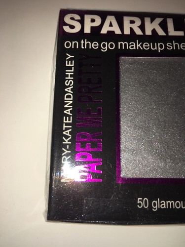 Mary Kate and Ashley SILVER SPARKLE On The Go Glamour Sheets, 50/Pack, Lot #D85