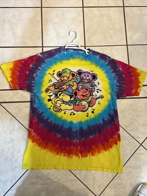 VIntage Grateful Dead Big River Jamboree Tie Dye T-Shirt Liquid Blue Size XXL