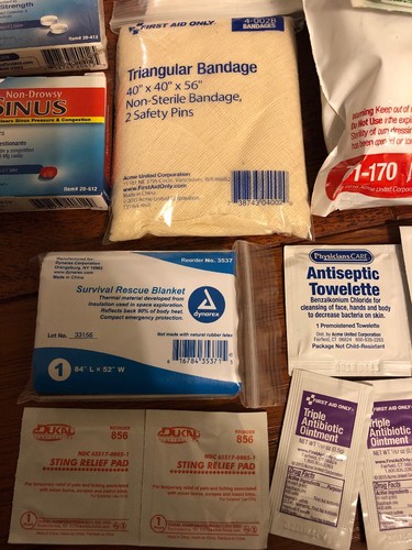 $214 Pac-Kit Personal First Aid Station Kit CPR Burns Fractures Stings Bites