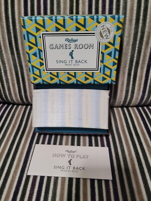 Ridley's Games Room SING IT BACK Music Quiz Card Game 