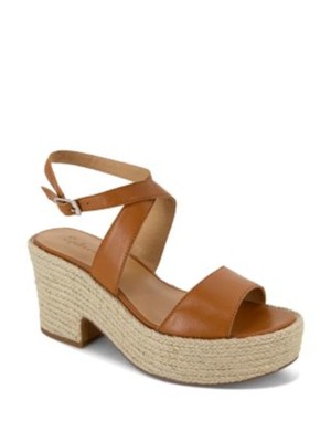 ВЕЛИКОЛЕПНЫЕ женские коричневые кожаные эспадрильи Bowie на платформе 1-1/2 7.5