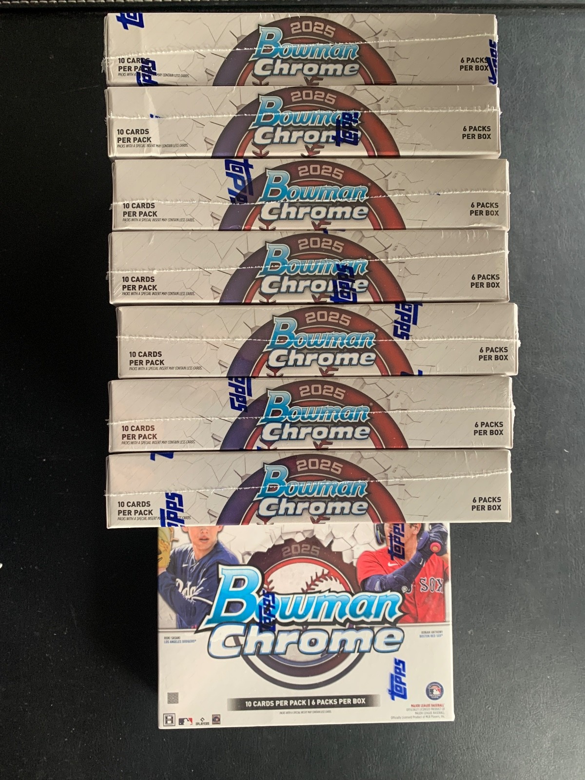 2025 Bowman Chrome MLB Baseball Factory Sealed 6 Pack Hobby Box Lot Of 8