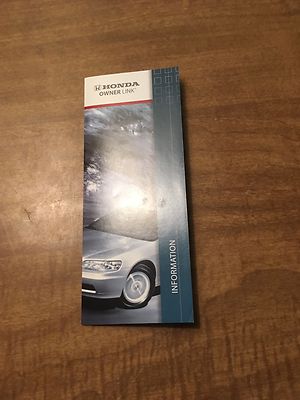 2002 Honda Owner Link Brochure