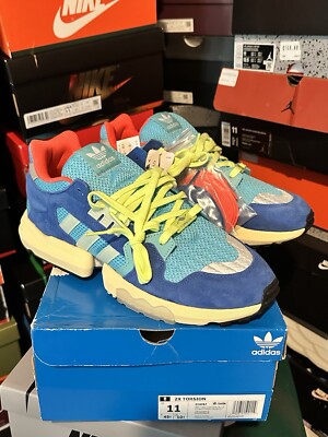 Size 11 - adidas ZX Torsion Bright Cyan