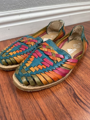 mexican huaraches colorful
