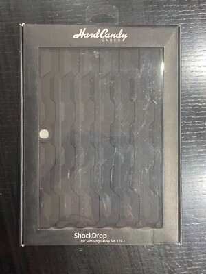 Samsung Galaxy Tab 3 10.1 Inch Shock Drop Black Hard Candy Cases Silicone Rugged