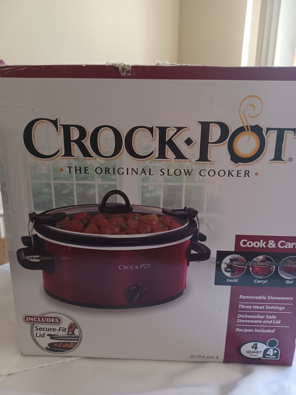 4 Quart Crock Pot With Locking Lid 4 Quart Crock Pot Cook And Carry