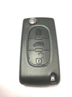 RFC 3 button flip key case for Citroen Berlingo Dispatch remote fob 2008 - 2016