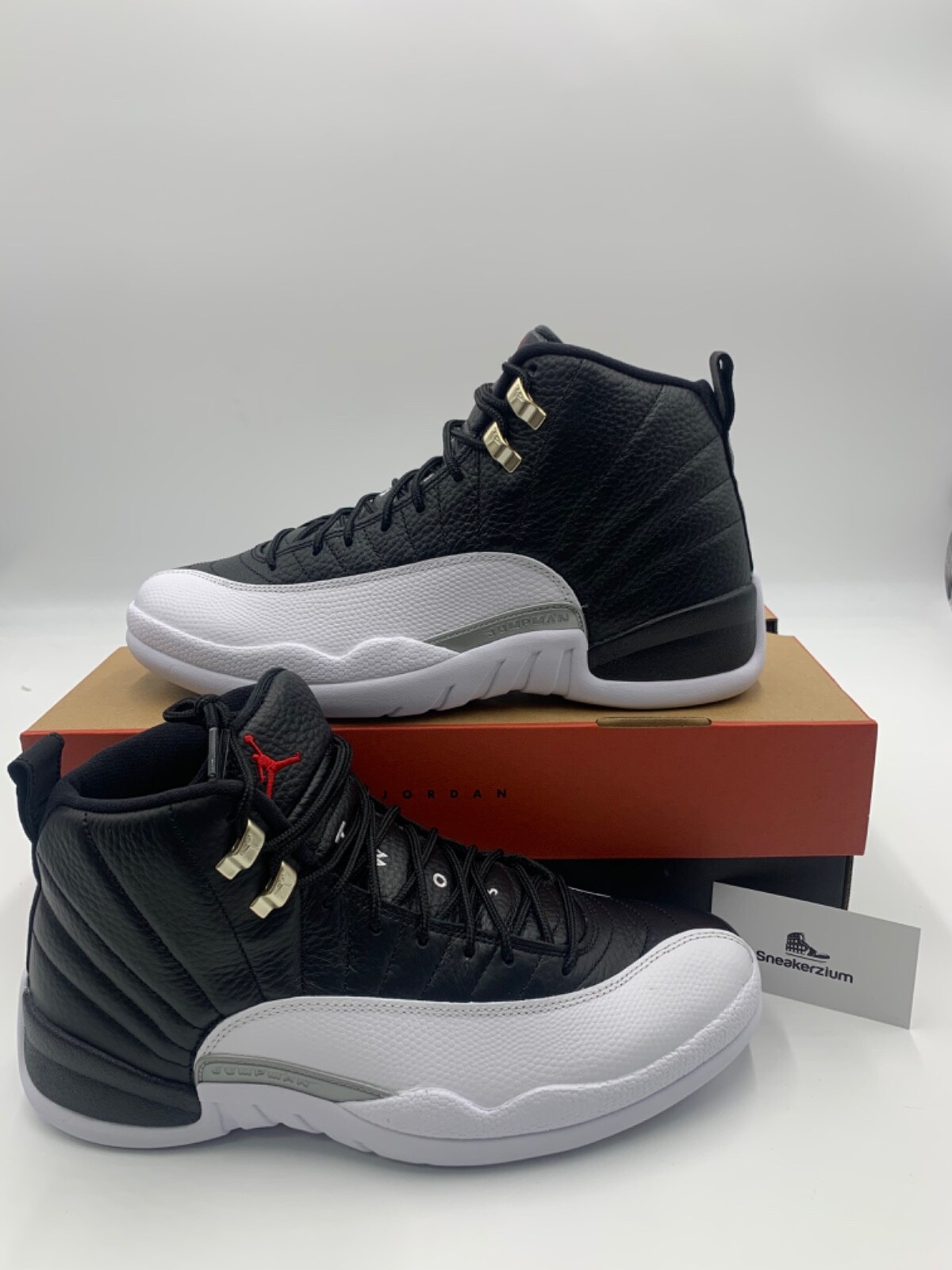 

Nike Air Jordan 12 Playoffs 2022 CT8013-006 мужские или GS новые, Black/white, Nike Air Jordan 12