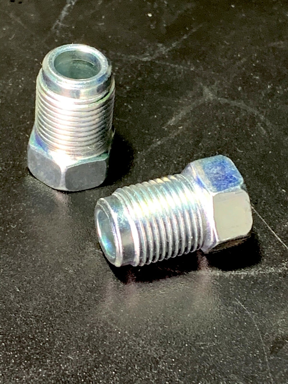 12mm X 1.0 Bubble Flare Tube Nut Fitting 1/4" Brake Line Tubing. 2 pcs