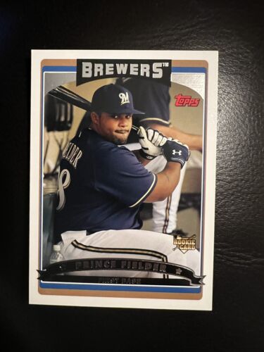 Prince Fielder 2006 Topps Rookie Card RC #639 -Milwaukee Brewers. rookie card picture