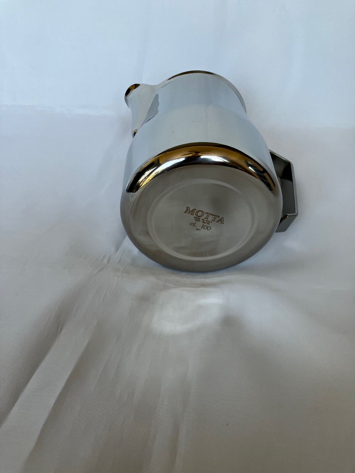 Metallurgica Motta Europa Professional Stainless Steel Frothing Pitcher, 33.8-Oz