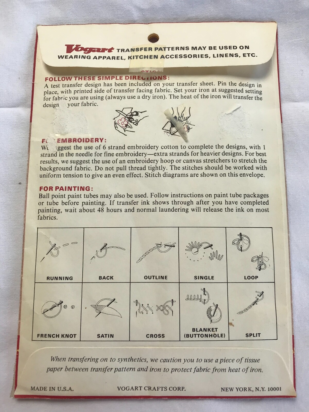 Sewing Transfer Pattern Vtg 4103 Campbell Soup Kids Vogart Embroidery Painting