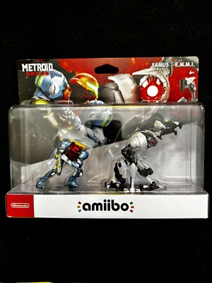 Nintendo amiibo Metroid Dread - Samus and E.M.M.I. Figures (2 Pack Set)