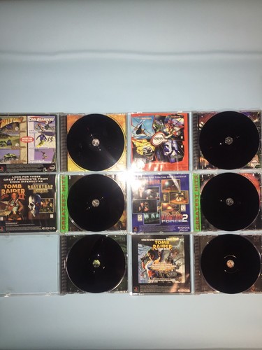 PlayStation 1 Game Lot - Twisted Metal 3 & 4 Tomb Raider 1 2 3 & Chronicles