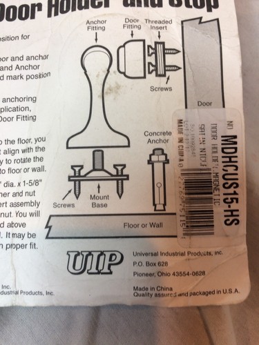 SOSS Magnetic Door Holder And Door Stop Brushed Nickel Finish New In Package