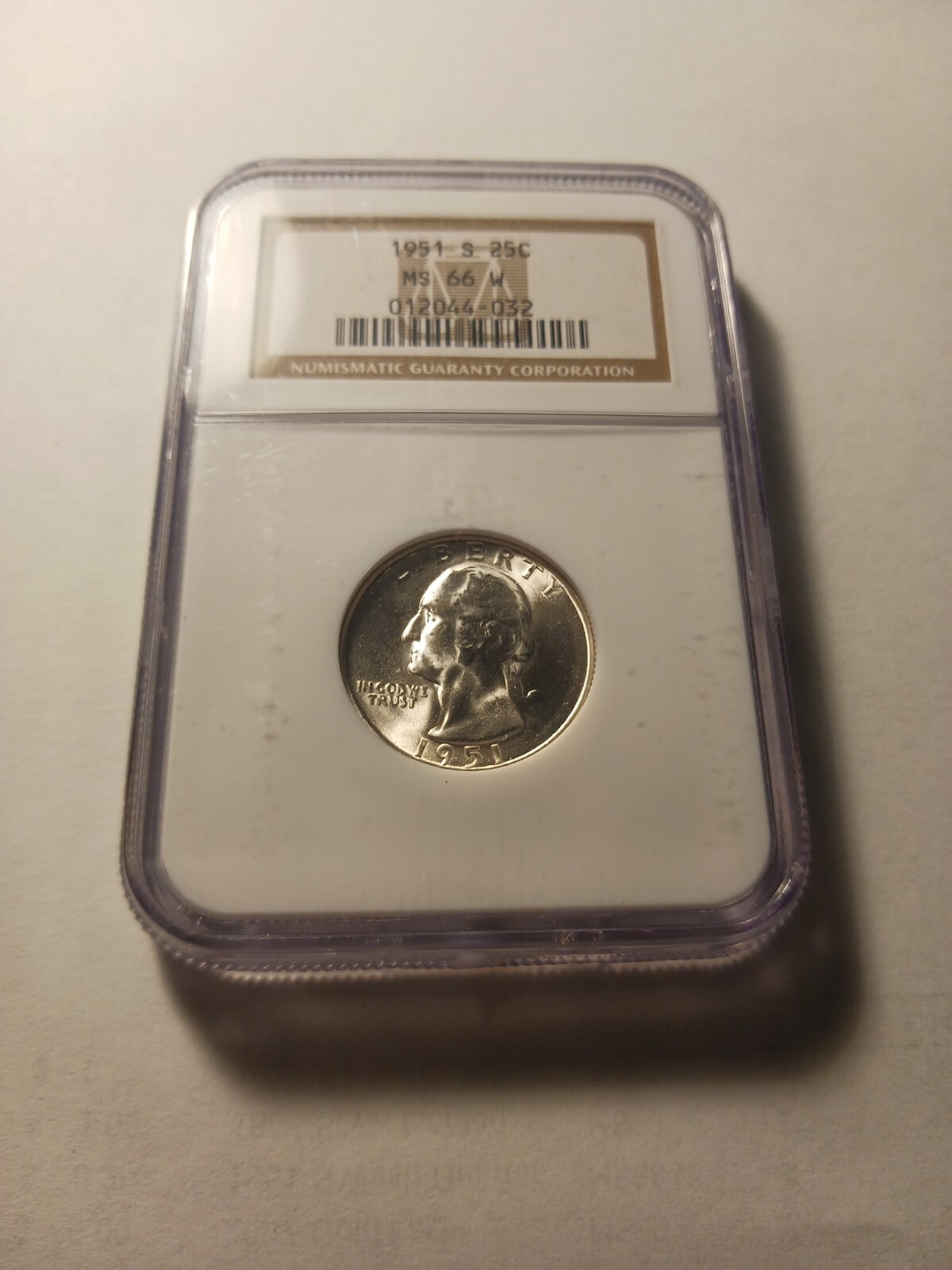 1951 S 25C Washington Silver Quarter NGC MS 66W | eBay