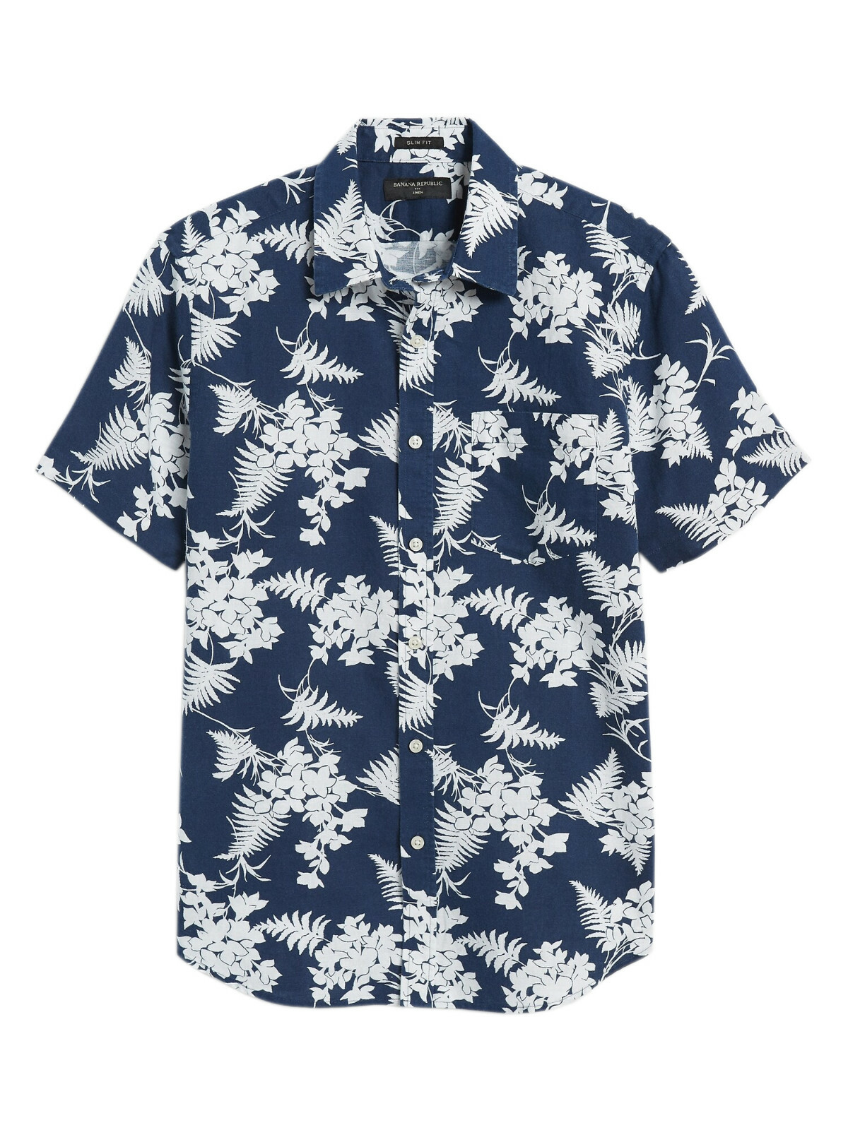 banana republic slim fit linen shirt