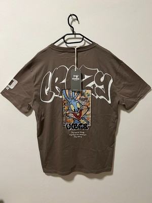 Looney Tunes T-Shirt Crazy Vibes Bugs Bunny Logo auf der Rückseite Kurzärmelige