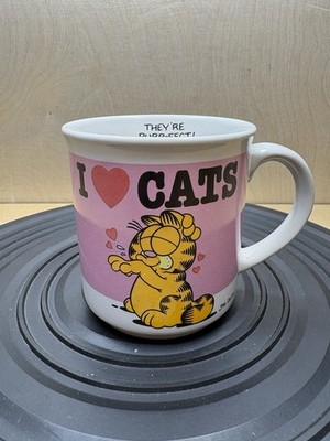 1978 Garfield Mug! | I Love Cats They're Purr-Fect | Jim Davis