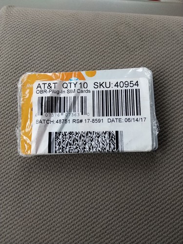 LOT OF 16 AT&T MICRO 3FF SIM Card • GSM 4GLTE • NEW Genuine OEM