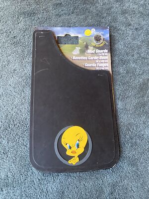 NOS Plasticolor Mud Flaps Tweety Vintage 00s Deadstock Molded Rubber 11 x19 