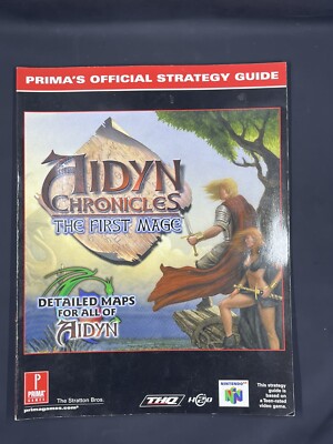 Aidyn Chronicles: The First Mage Prima Official Strategy Guide N64 THQ