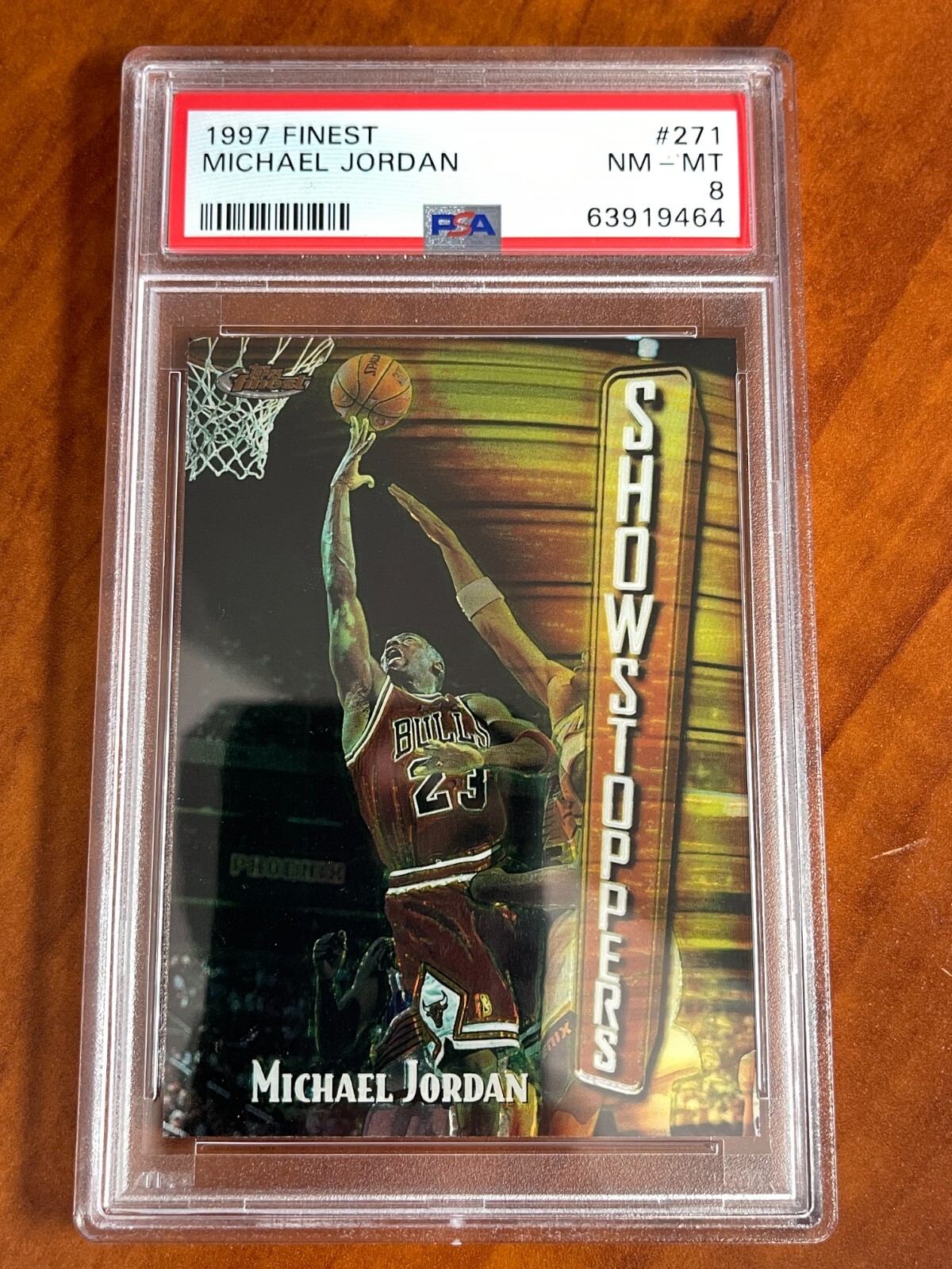 🔥 1997-98 Topps Finest Michael Jordan #271 SHOWSTOPPERS PSA