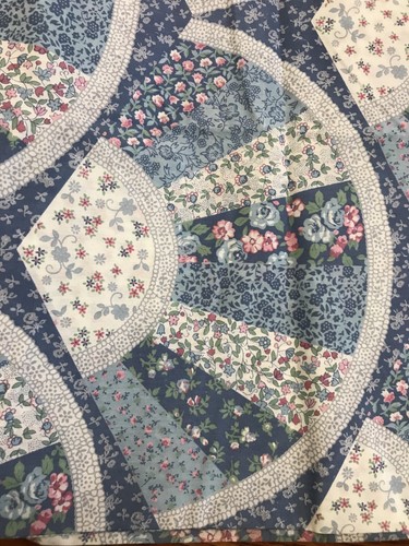 Vintage Fabric Blue Floral 2 Yards