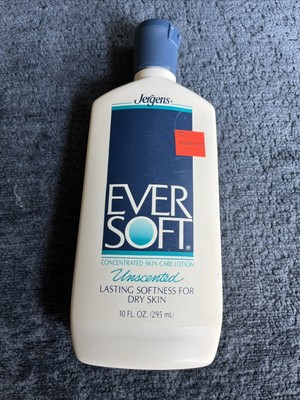 Jergens Ever Soft Lotion Unscented For Dry Skin 10 Fl oz Vintage 1988- DISC