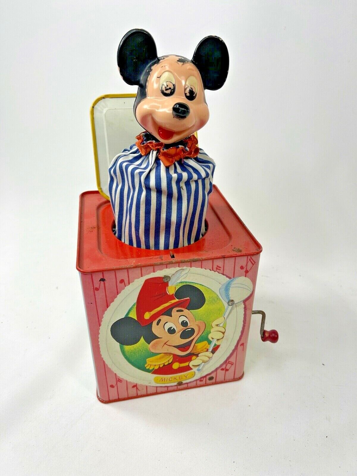 Vintage Mattel 1958 Mickey Mouse in the Music Box Tin Jack Vintage Mattel 1958 Mickey Mouse in the Music Box Tin Jack