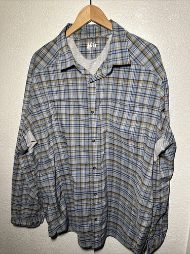 Men's Outdoor Fishing 🎣 REI Active Long Sleeve Shirt RN