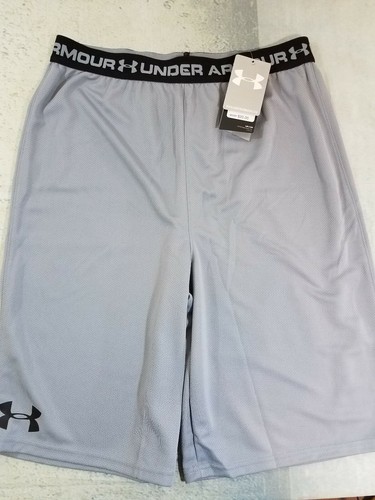Under Armour Youth Shorts Tech Prototype Style 1309310 Gray YXL No Pockets NWT
