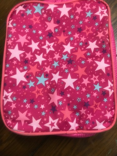 American Girl Little Girl's Lunch Box Tote  Pink And Teal With Stars