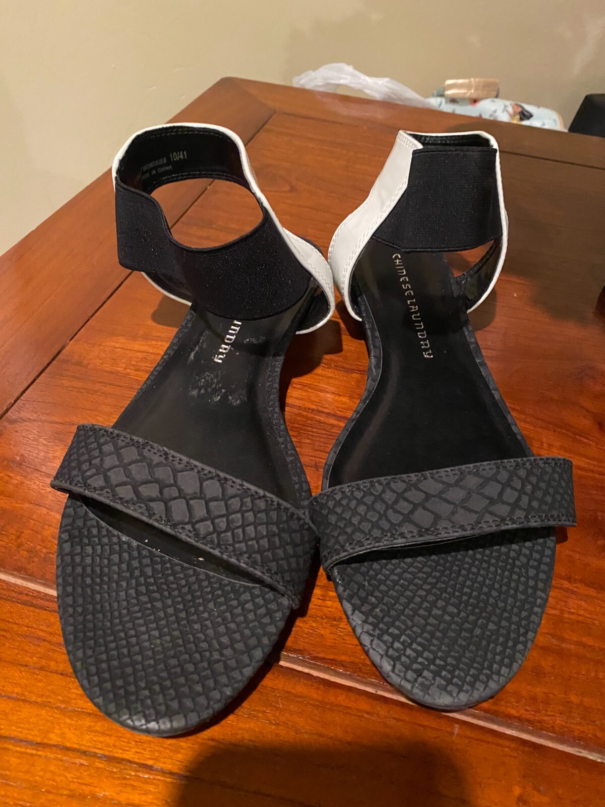 Chinese laundry black sandals deals