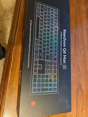 Keychron Q6 Max QMK/LAUNCHER Wireless Bluetooth/2.4 GHz/USB-C Wired Mechanical