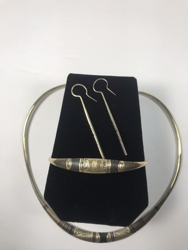 Mali Africa Tribal Tuareg Silver Jewelry Set