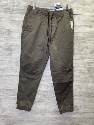 Old Navy Modern Jogger Mens M Temple Stone Tapered Leg  Drawstring Pants