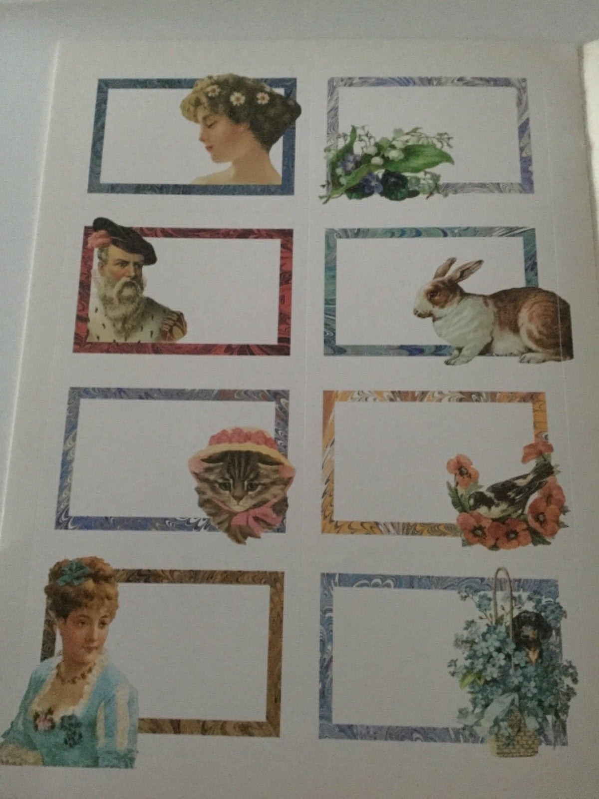 Vintage 1993 Old Fashioned Gift Labels Book By Maggie Kate