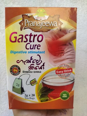 Gastro Cure Herbal Natural Gastritis Ulcer Heartburn Indigestion Ayurvedic Tea