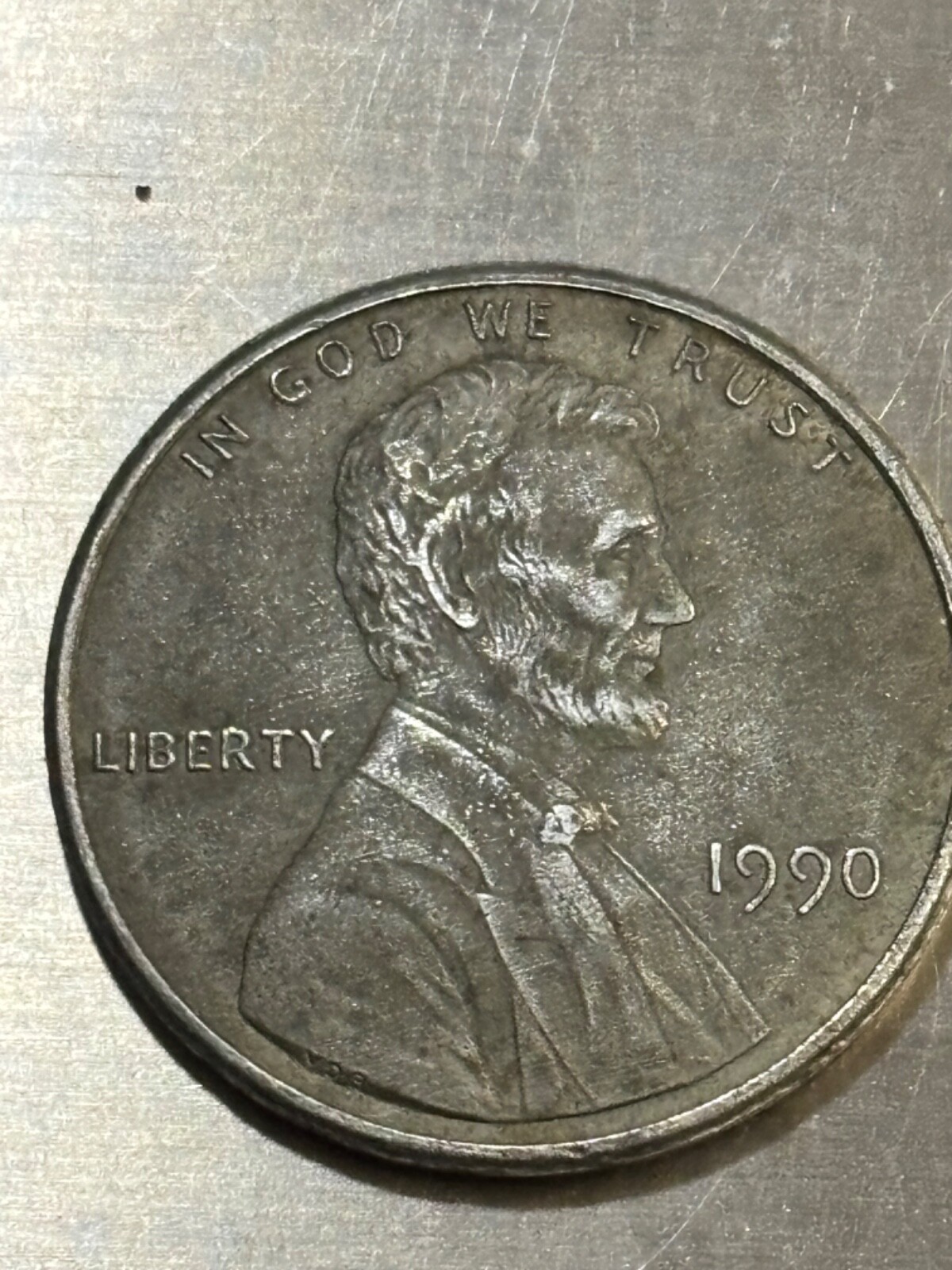 1989 Lincoln Penny Broadstruck Error Penny Rim Runs Through