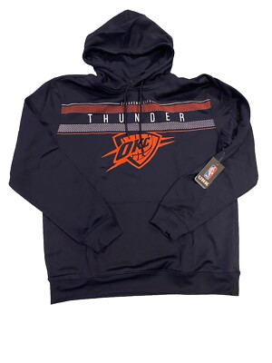 UNK NBA Oklahoma City Thunder Hooded Sweater Hoodie Mens XL Navy Blue OKC Fleece