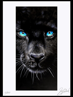 Original Kunst Grafik Katzen ''PANTER 2'' Grafic, handsigniert, limitiert,NO FOTO!