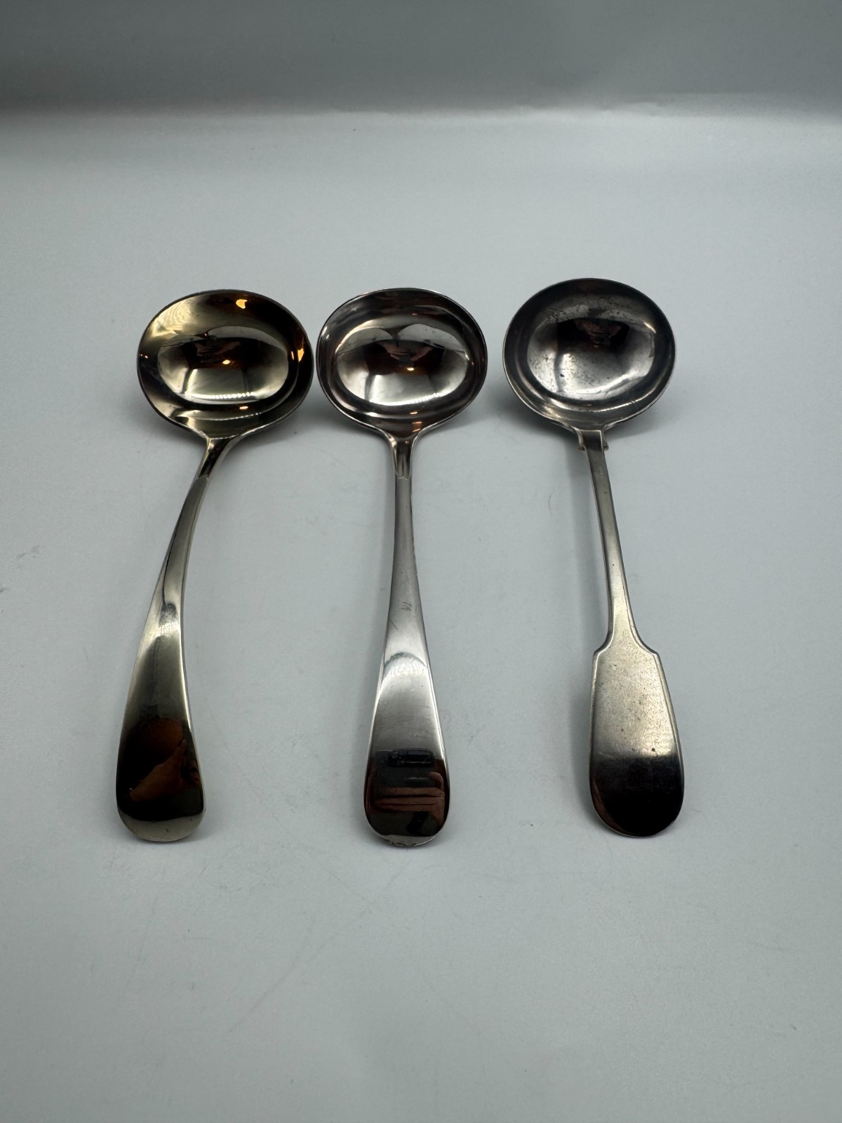 Antique  Silver plate Spoons/Serving Ladles  x 3
