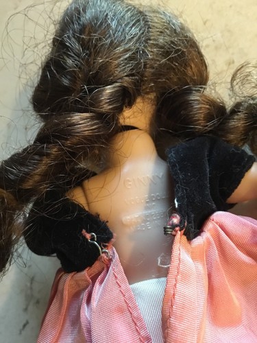 Vintage Vogue 1950's Ginny SLW IN ROSE & BLACK BRUNETTE BRAIDS