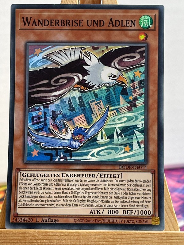 Wanderbrise Und Adlen Bode-De014 Super Rare Nm Deutsch Yugioh