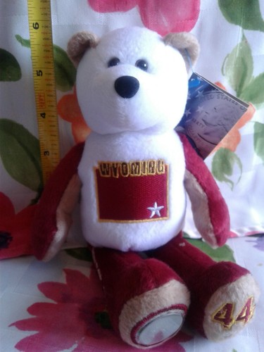 Lot of 9 Limited Treasures State Quarter Coin Bears: TN MD OH CT NC NH IN SC WY