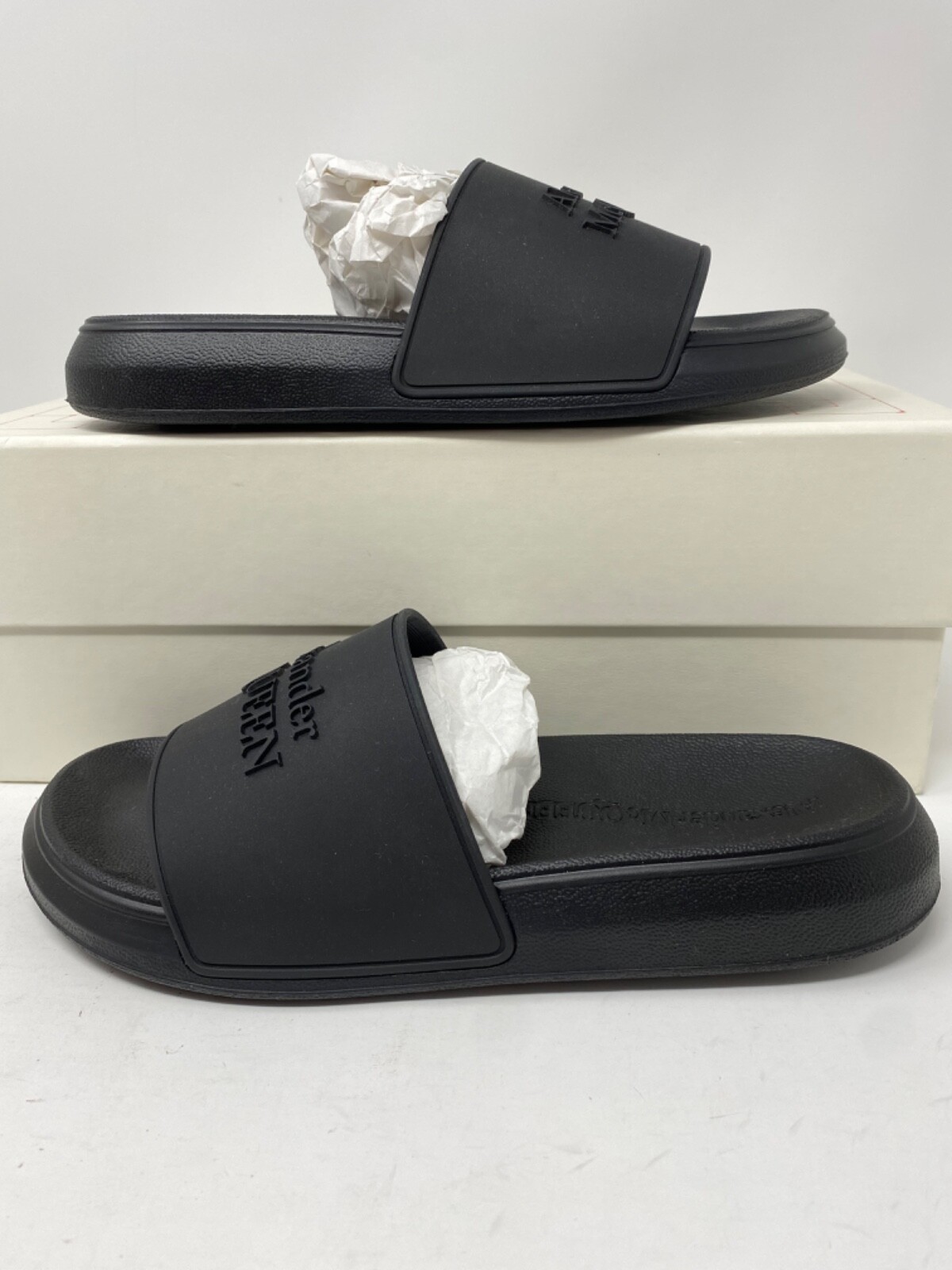サンダル・ミュール Alexander McQueen Slippers and Clogs Women Rubber Black img_2D_0001_152475.jpg?v=