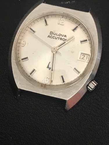 Bulova Accutron 218 Mens Stainless Steel For Repair Or Restoration