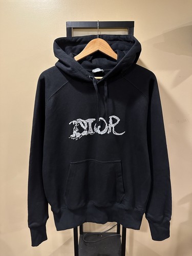 Dior 　パーカー 3XL CD Icon Hooded Sweatshirt Black Cotton Fleece | DIOR
